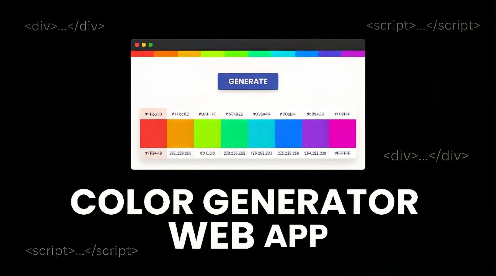 𝐂𝐨𝐥𝐨𝐫 𝐆𝐞𝐧𝐞𝐫𝐚𝐭𝐨𝐫